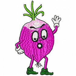 Funny Veggies Embroidery Design 4 Funny Veggies Embroidery Design 4